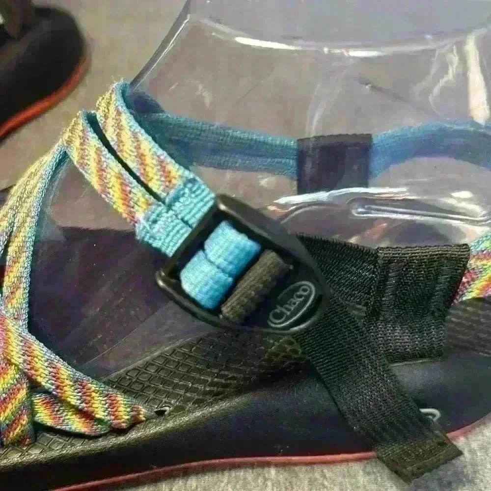 CHACO FIESTA ZX/2 CLASSIC DOUBLE STRAP MULTI-COLOR SPORT SANDALS WOMEN'S SZ 9 - Picture 8 of 13